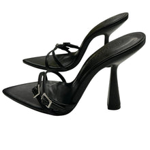 Load image into Gallery viewer, Femme Los Angeles Naxos Slip Heel Black Size 4.5
