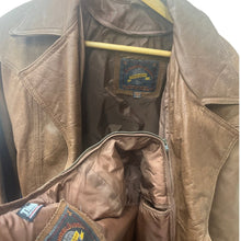 Load image into Gallery viewer, Wilsons Adventure Bound Womens Brown Leather Jacket Small Vintage
