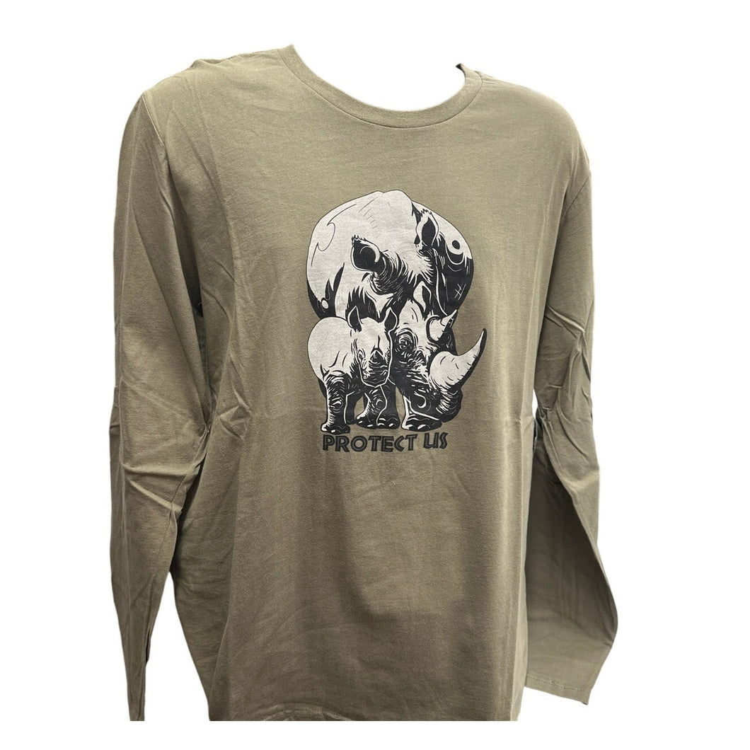 Rhinos Without Borders Shirt Protect Us Large Long Sleeve For Love Of All Things Nonprofit