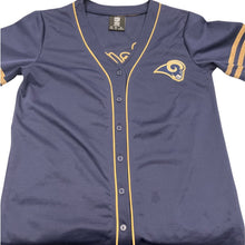 Load image into Gallery viewer, LA Rams Authentic NFL Jersey Blue Gold Small Stitched Logo
