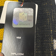 Load image into Gallery viewer, Pittsburgh Steelers NFL FOCO Knit Scarf Black Gold Fringe NWT
