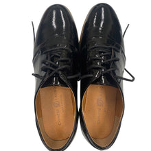 Load image into Gallery viewer, Chinese Laundry Kiss 001A Black Patent Platform Oxfords Men 7.5M Unisex
