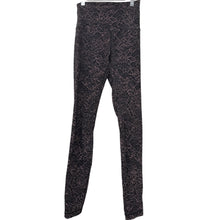 Load image into Gallery viewer, Lululemon Align Crop Lacescape Spanish Rose Black Yoga Pants Size 4
