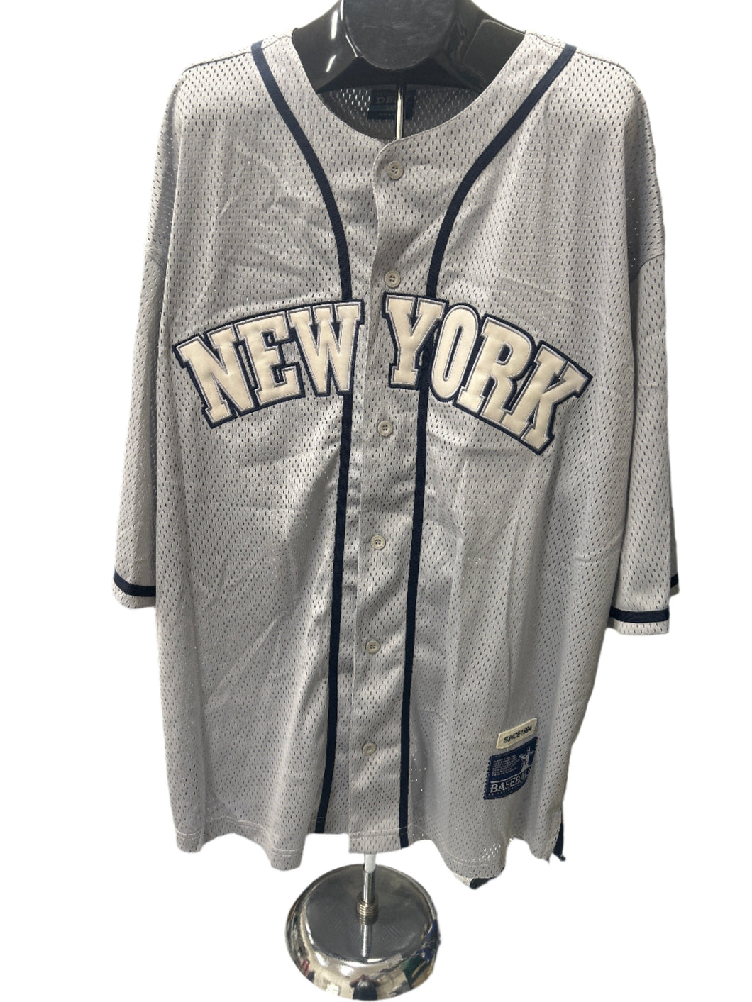 Jeter New York Team #2 Gray MLB Baseball Jersey 3XL DELF