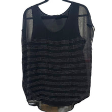 Load image into Gallery viewer, Joie Black Beaded Top Medium Blouse
