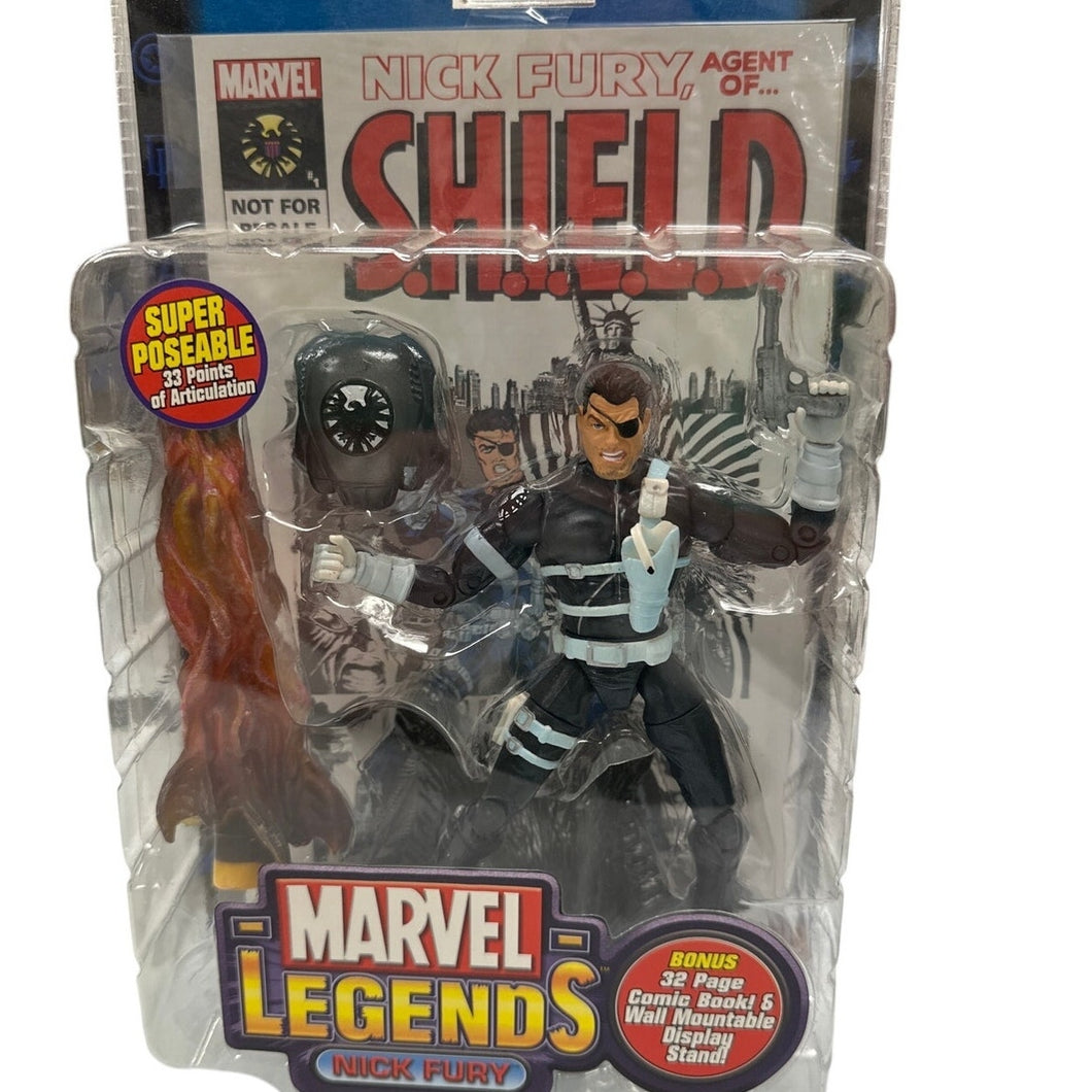 Marvel Legends Series V Nick Fury 2003 Toy Biz Sealed