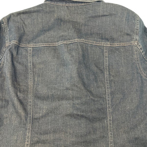 Tribal Denim Stretch Jacket Size 8 Rhinestone Accent Buttons