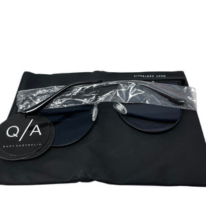 Quay Australia Blue-Mirrored Sunglasses with Case NEW