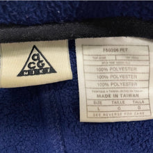 Load image into Gallery viewer, Nike ACG Vintage Half Zip Fleece Pullover Navy Blue Size Large Made in Taiwan
