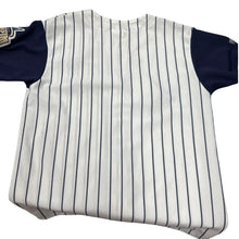 Load image into Gallery viewer, Vintage Anaheim Angels Majestic Jersey Youth L Fits Adult Small Pinstripe MLB
