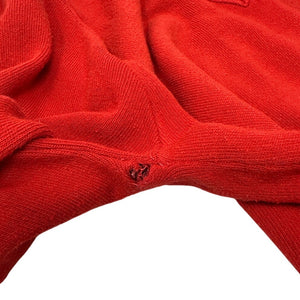 1960s Vintage Izod Lacoste Cashmere Wool V-Neck Pullover Sweater Red