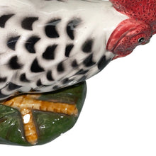 Load image into Gallery viewer, Fitz &amp; Floyd 1992 Speckled Ceramic Rooster Chicken Figurine Vintage
