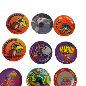 Del Taco Pogs Lot of 13 1994-1995