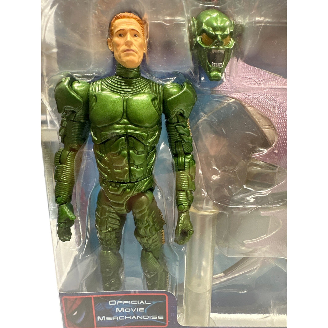 Green Goblin Vintage Toy Biz Spiderman Movie Series 1 with Glider and Base