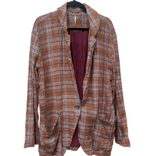 Load image into Gallery viewer, Free People Simply Plaid Blazer NWT Large Pomegranate
