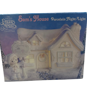 The Enesco Precious Moments “Sam’s House” Porcelain Night-Light