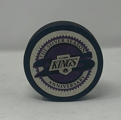 Los Angeles Kings Hockey Puck The Silver Season 25th Anniversary