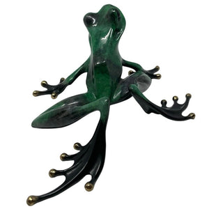 Bronze Frogman Tim Cotterill Frog Sculpture Hand-Painted Signed 301/1000