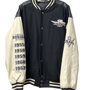 Vintage Steve & Barry’s Hot Rod Café Varsity Bomber Jacket Large