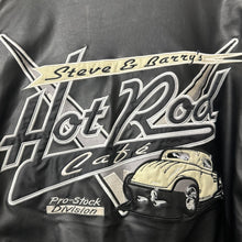 Load image into Gallery viewer, Vintage Steve &amp; Barry’s Hot Rod Café Varsity Bomber Jacket Large
