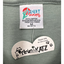 Load image into Gallery viewer, AristoKatz Palm Springs Cat Embroidered Tee Medium NWT Vintage

