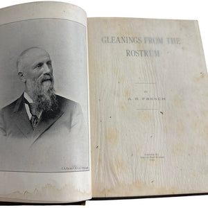Gleanings from the Rostrum by A.B. French 1892 Antique Hardcover Book