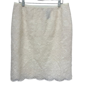 Tory Burch Lace Skirt Size 14 Cream