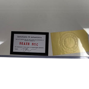DEATH NYC “Monroe Tattoo Purple” Signed Serigraph 2018 11.9x8.4
