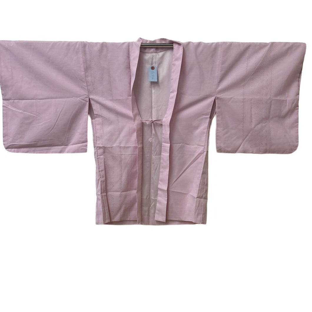 Haori Traditional Japanese Jacket Pink Kimono Lace Design