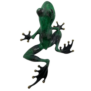 Bronze Frogman Tim Cotterill Frog Sculpture Hand-Painted Signed 301/1000