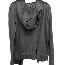 Load image into Gallery viewer, We The Free Asymmetrical Cardigan Drape Side Button Hood L
