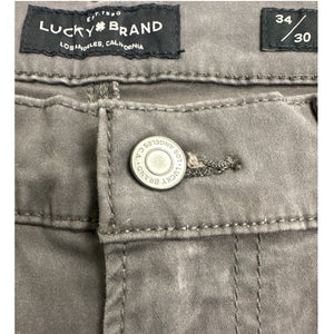 Lucky Brand 121 Slim Fit Men’s Pants Gray 34x30