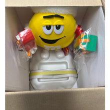 Load image into Gallery viewer, M &amp; M's Musical Candy Dish Yellow Christmas Music Vintage New
