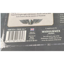 Load image into Gallery viewer, Warhammer 40K Codex Imperial Knights 8th Edition Hardcover 2018 ISBN
