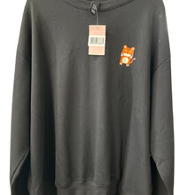 Load image into Gallery viewer, Lagom Kawaii Tiger Sweatshirt 3XL Black NWT Oversized Long Sleeve Crewneck
