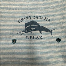 Load image into Gallery viewer, Tommy Bahama Shirt Relax Swordfish Blue Stripe Large Cotton
