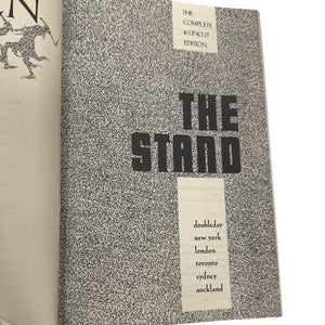 Stephen King The Stand Deluxe Limited First Edition ISBN 0-385-19957-0