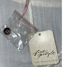 Load image into Gallery viewer, Free People White Gauze Button Blouse Tunic M NWT OB1557293
