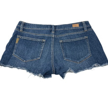 Load image into Gallery viewer, PAIGE Bobby Denim Cutoff Shorts Womens 29 Blue Stretch Raw Hem Jean Shorts
