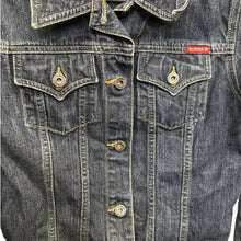Load image into Gallery viewer, Vintage Y2K Guess Jean Jacket M Cropped Denim 90s Trucker
