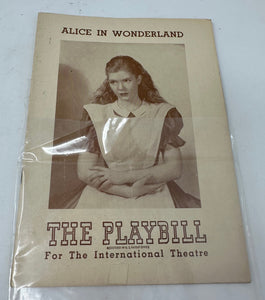 Alice in Wonderland 1947 Playbill for the International Theatre