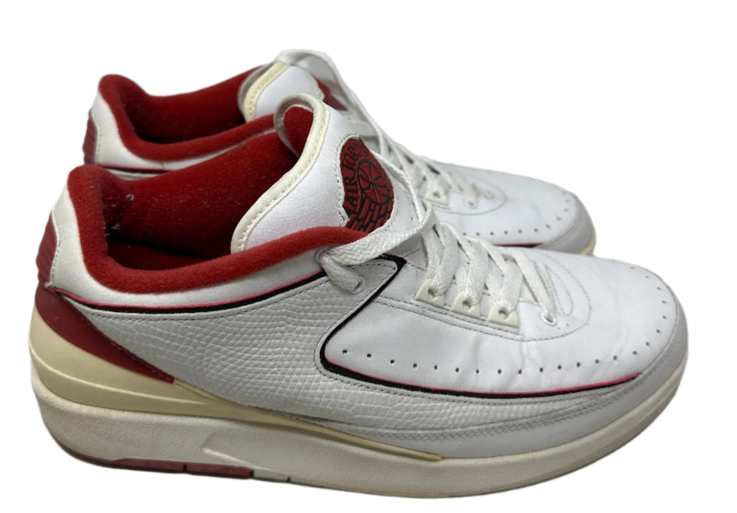 Nike Air Jordan 2 Low Retro 2004 White and Varsity Red Size 10.5