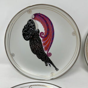 Limited Edition Collectors Plates - House of Erte Set of 5 porcelain plates