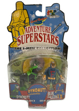 Load image into Gallery viewer, Dynomutt and The Blue Falcon Hanna Barbera Adventure Superstars I-Men Toynami
