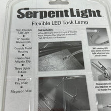 Load image into Gallery viewer, SerpentLight Flexible LED Task Lamp Bendable Alligator Clip 6&quot; Flex
