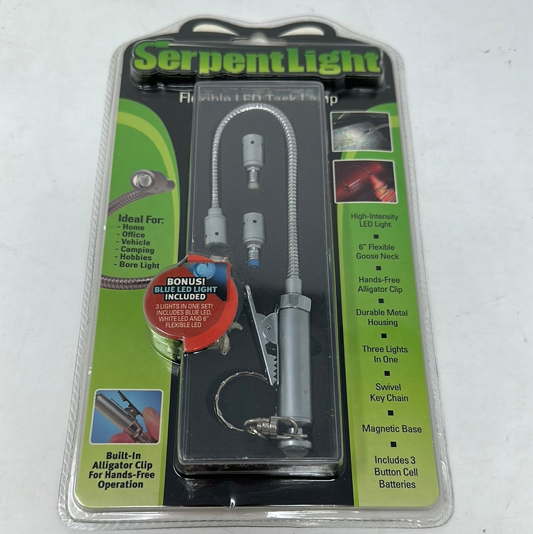 SerpentLight Flexible LED Task Lamp Bendable Alligator Clip 6