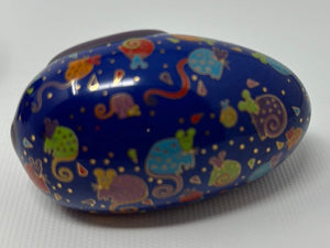 Laurel Burch Cat Egg Statues - Set of 4