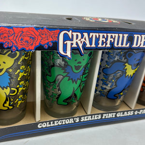 Grateful Dead Collector’s Series Pint Glasses 4-pack New