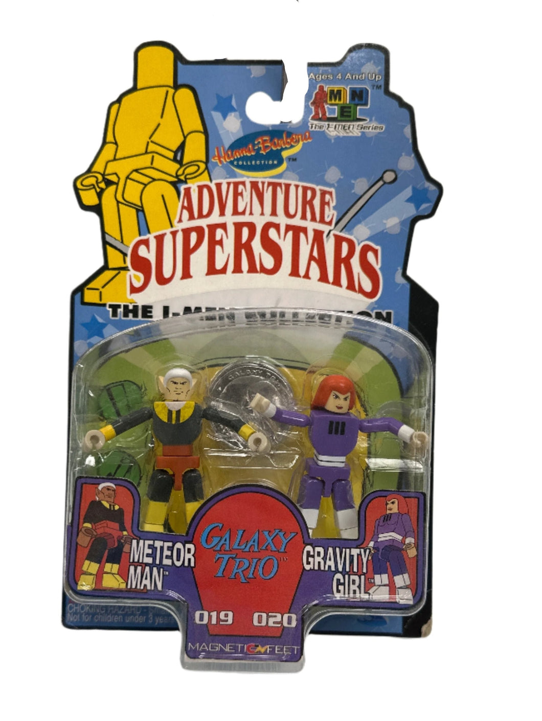 Meteor Man and Gravity Girl Adventure Superstars Toynami Hanna Barbera I-men Collection