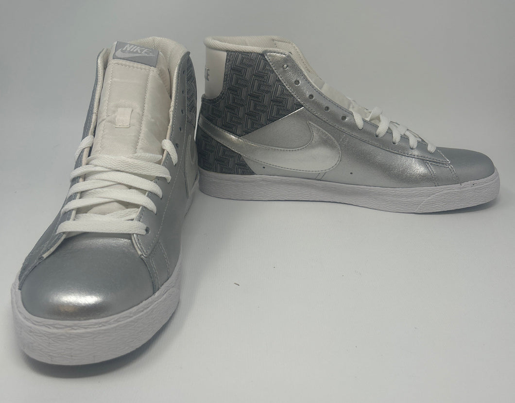 Nike Blazer SP Metallic Silver/White Men Size 12